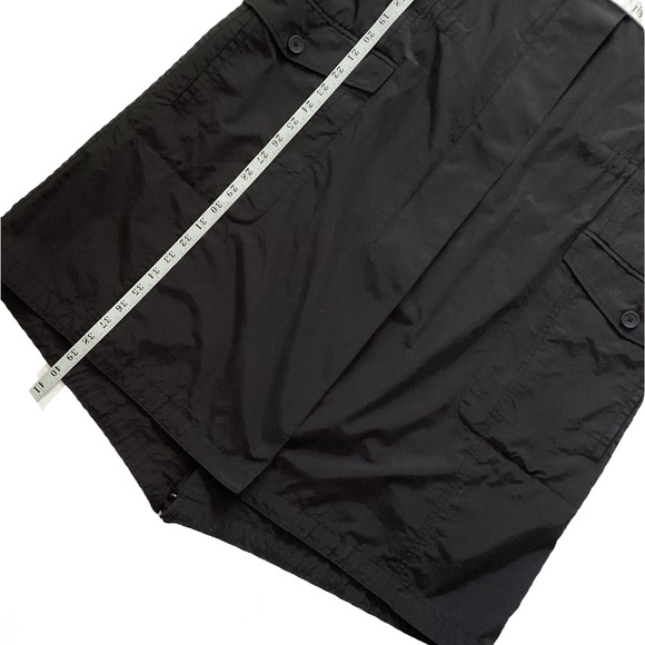 Eileen Fisher Hooded Rain Coat Black. Sz Large - Picture 10 of 11